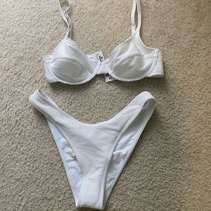 Zulu & Zephyr white bikini